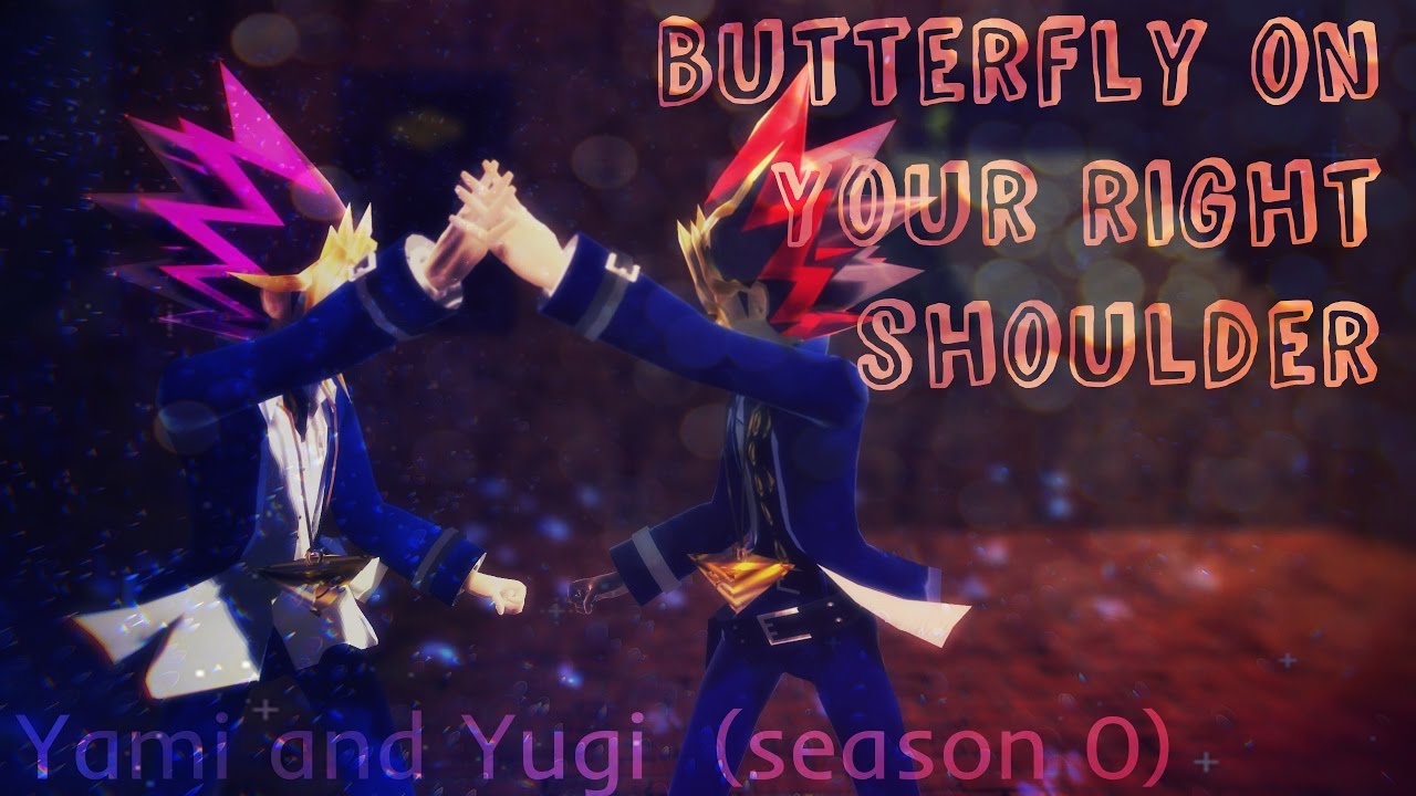 【MMD Yugioh】Yami Yugi and Yugi Mutou (Season 0) - Butterfly on your right shoulder