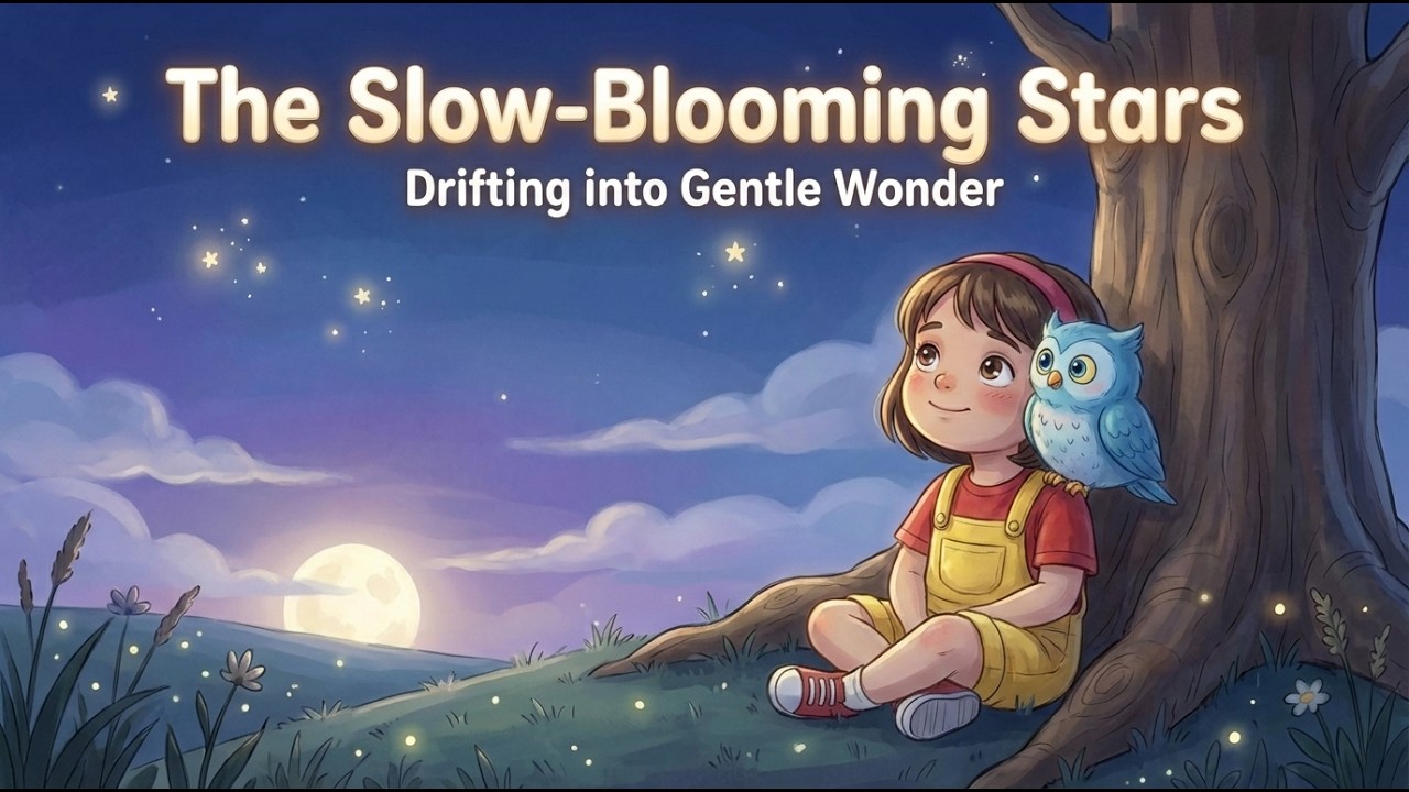 Calming Sleep Story and Lullaby for Kids | Luna and Oli and The Slow-Blooming Stars 🌟 (Calm & Relax)