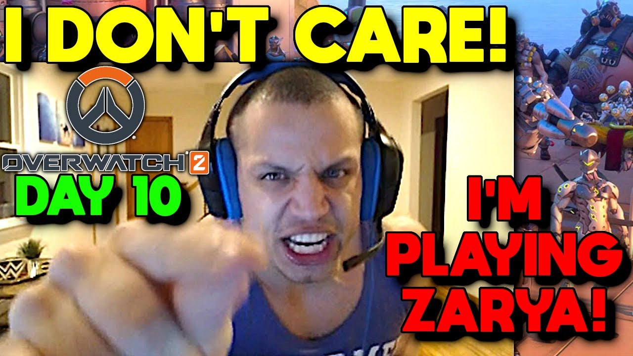 TYLER1 PLAYS OVERWATCH 2 - TANK ZARYA ABUSER - DAY 10