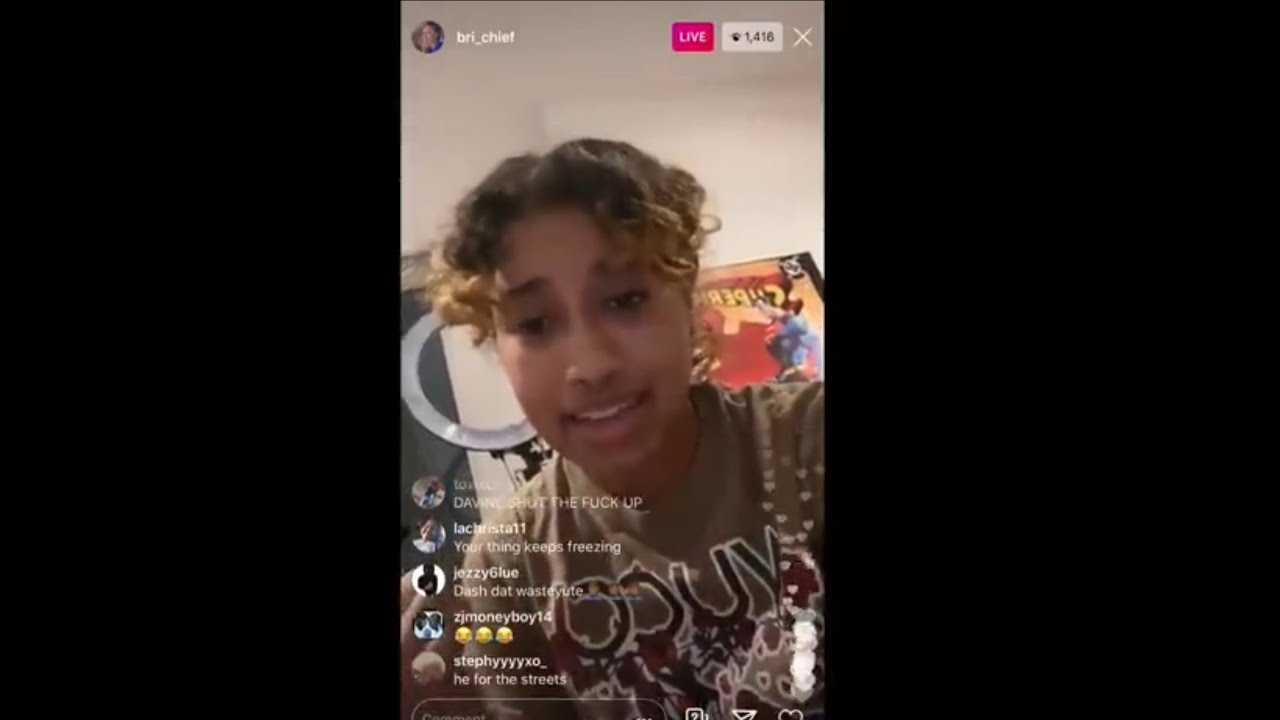 Bri Chief And Davine Jay Have An Argument On IG Live And Davine Kicks Her Out The House! 😳🤦🏽 ♂️
