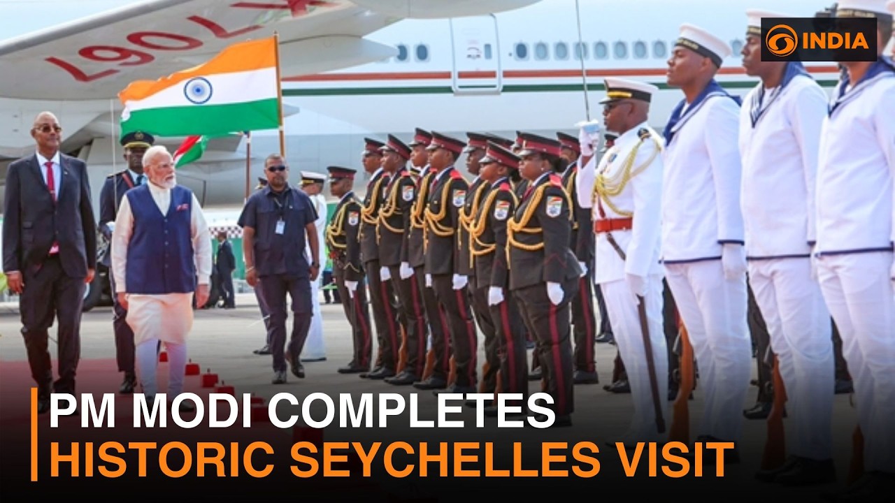 PM Modi completes historic Seychelles visit & more updates | DD India Newshour | 9 PM IST