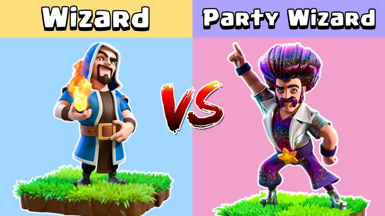 WIZARD VS PARTY WIZARD - Clash of Clans