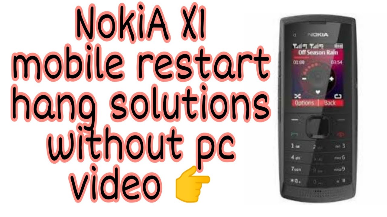 Nokia X1 mobile Restart problem solution without computer software full video