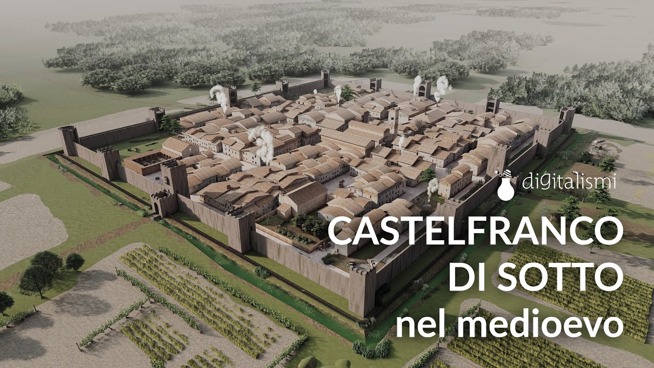 Castelfranco di Sotto nel Medioevo - Ricostruzione 3D