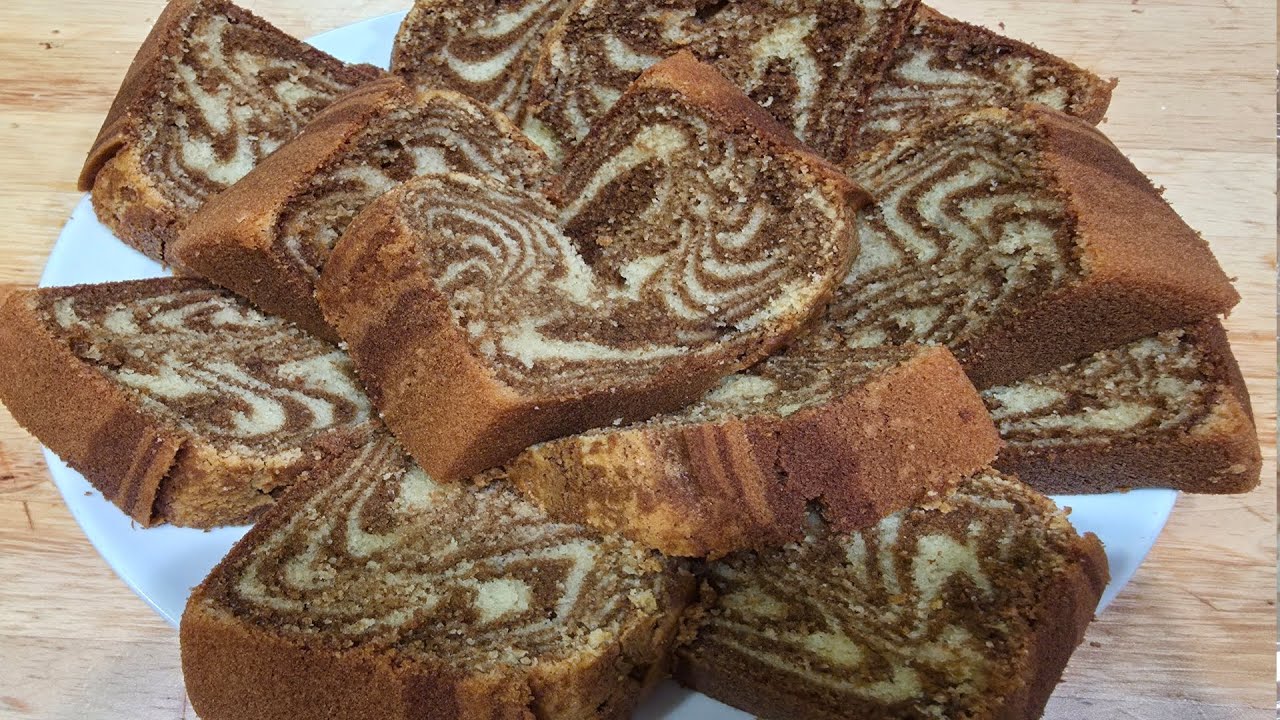 RESEP BOLU MARMER SUPER LEMBUT || MARBLE CAKE VANILA KOPI || Cooking&BakingWithLove