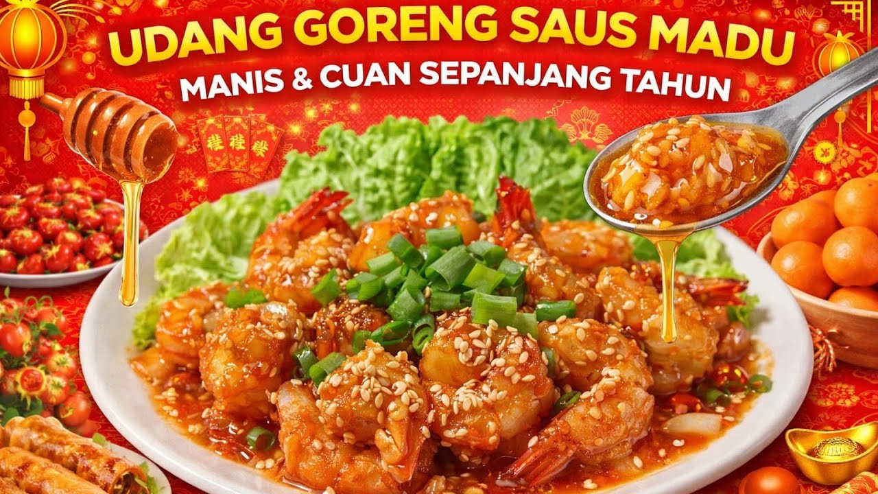 Masak Udang Saus Madu Biar Rejeki Lengket Sepanjang Tahun! #budayationghoa #imlek2026 #chinesefood