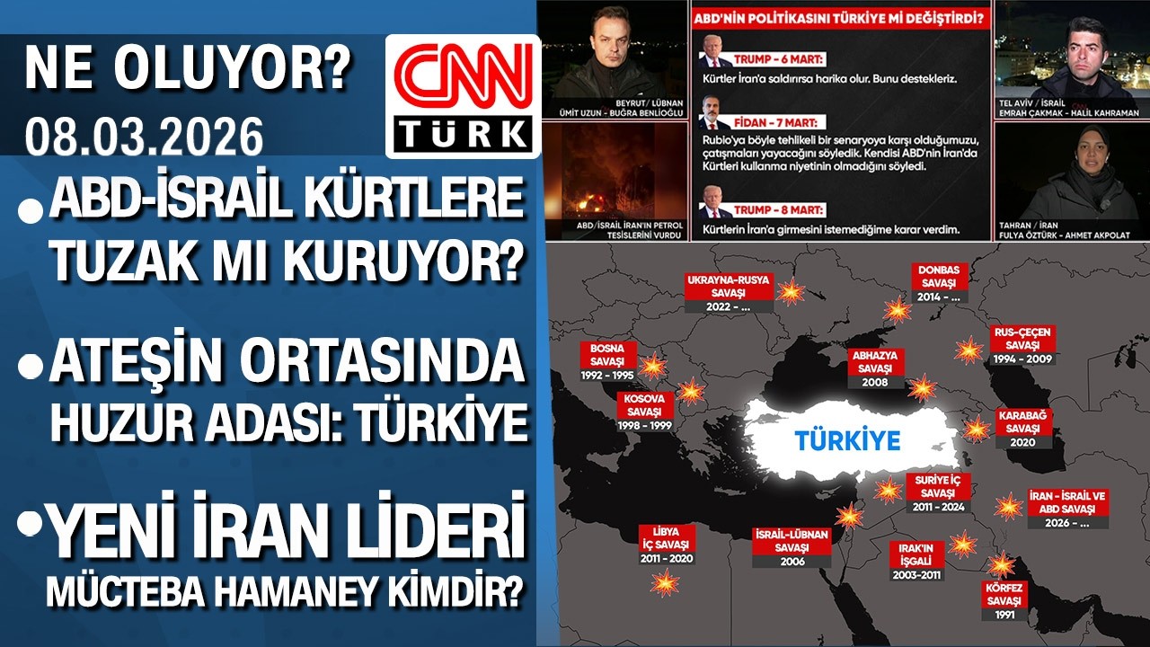 ABD-İsrail Kürtler tuzak mı kuruyor? Yeni dini lider Mücteba Hamaney kimdir? - Ne Oluyor? 08.03.2026