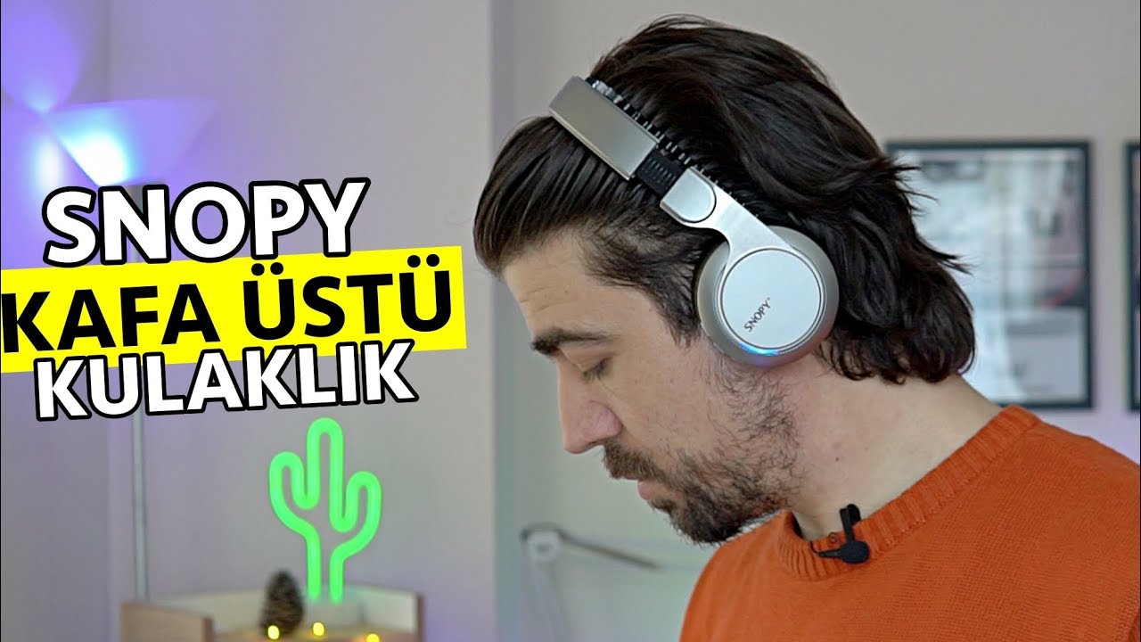 KULAK &Uuml;ST&Uuml; Kablosuz Kulaklık Snopy SN-34BT COSY incelemesi