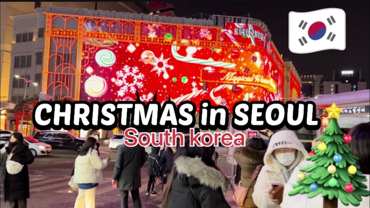 Seoul’s Christmas celebration | christmas decoration in seoul | #vlog #tourinkorea #christmas