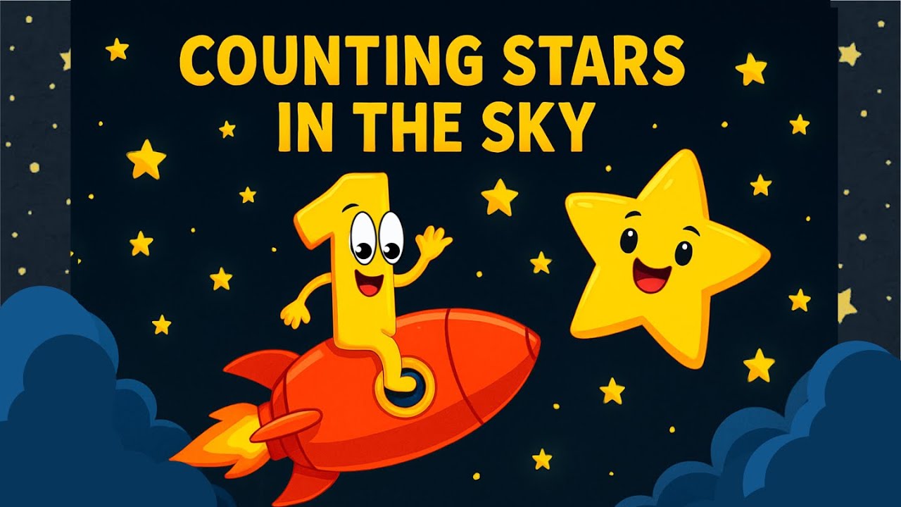 Counting Stars in the Sky | Numbers Song for Kids | Learn to Count 1 to 10