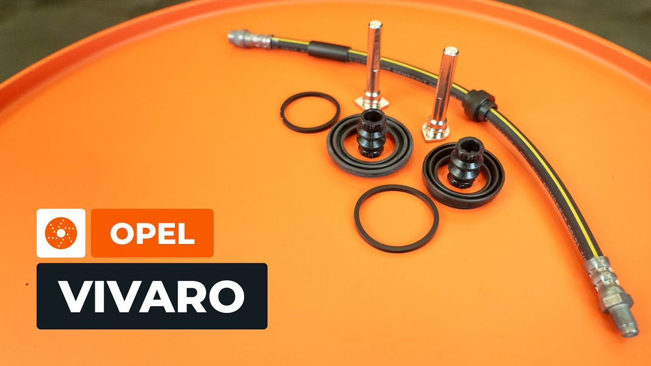 Cómo cambiar latiguillo de freno delantero e instalar kit de reparación de pinza en OPEL VIVARO A