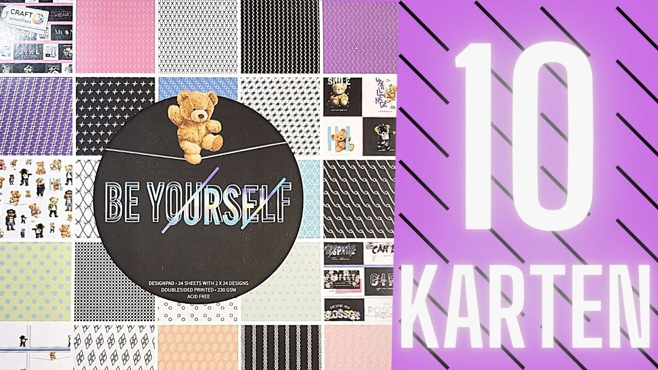 10 Karten 1 Block von Action | BE YOURSELF | 