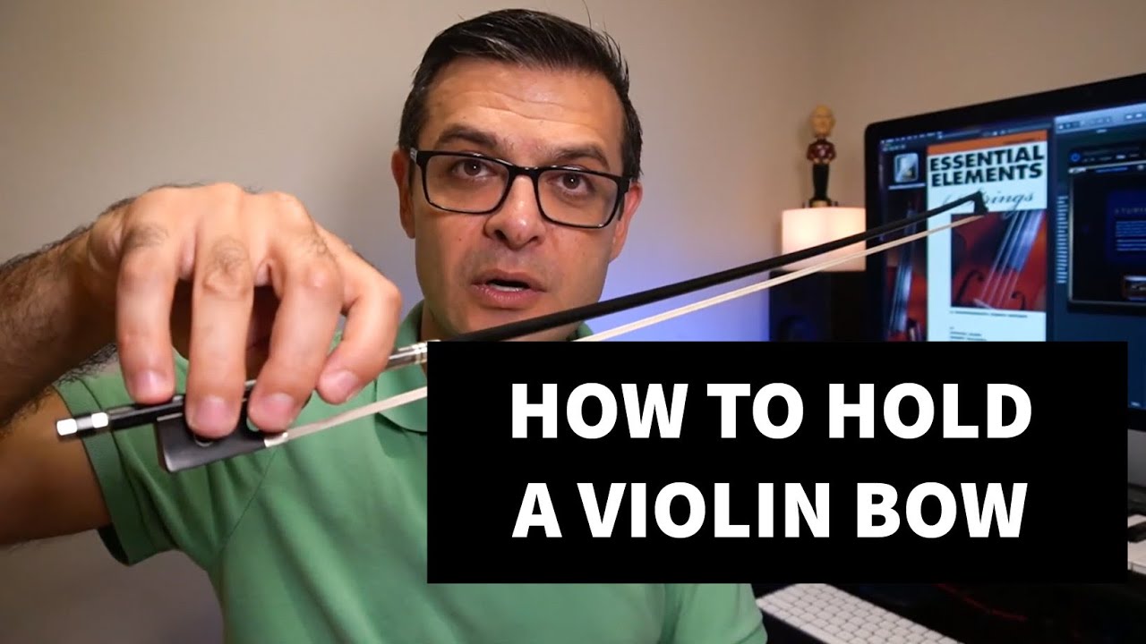 HOW TO HOLD A VIOLIN BOW! Essential Elements for Strings Book I Beginner Series. Free Lesson!