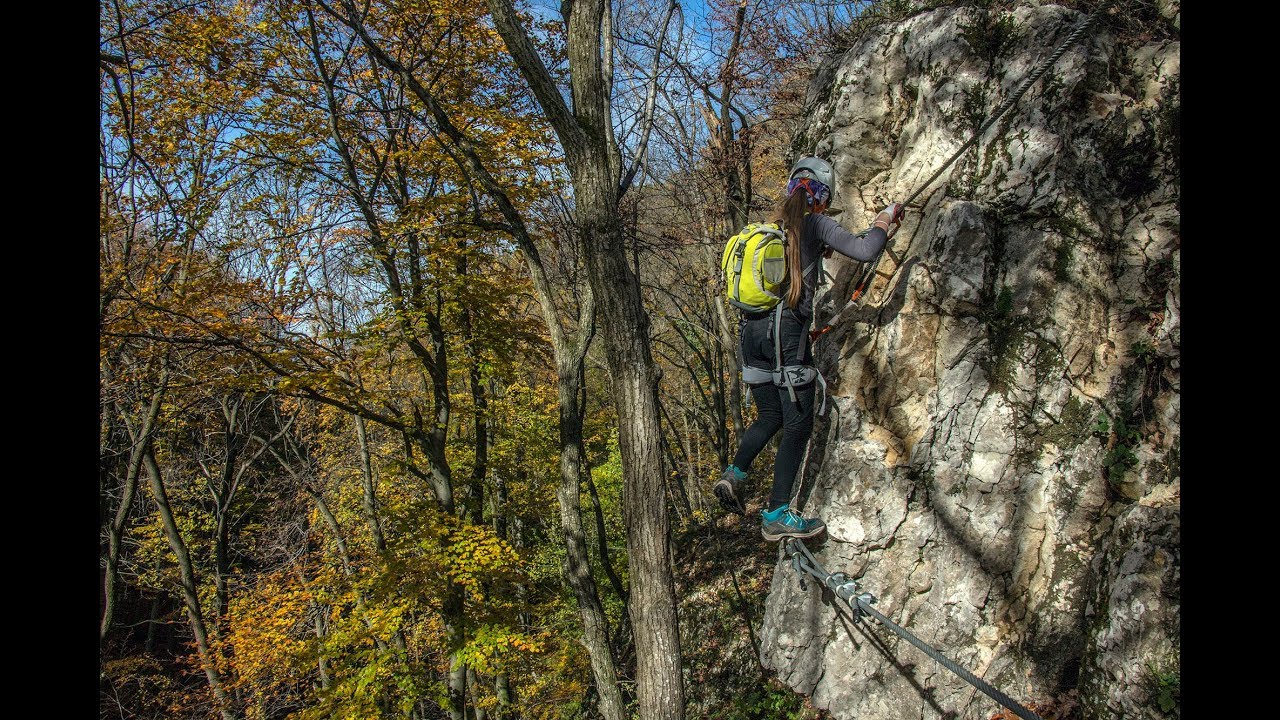 Via ferrata a Bakonyban. Ariadne fonala.