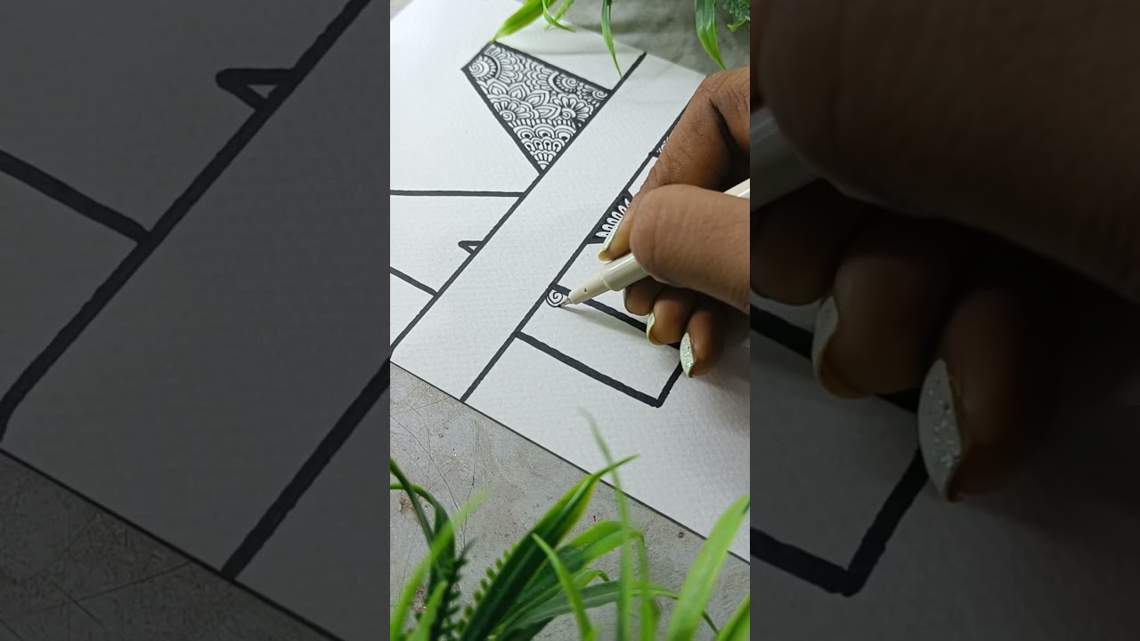 M Letter Mandala Art || Unique Letter Mandala ❤️ #shorts #youtubeshorts #viral