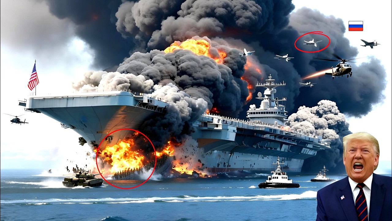 2 HOURS AGO! US stealth aircraft carrier brutally destroyed by Russian Sukhoi Su-35S