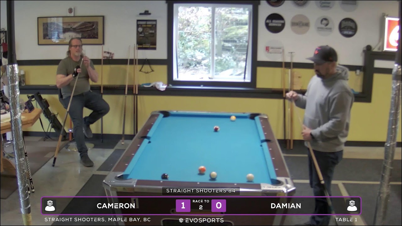 CAMERON vs DAMIAN - STRAIGHT SHOOTERS - TABLE 1 | EvoSports