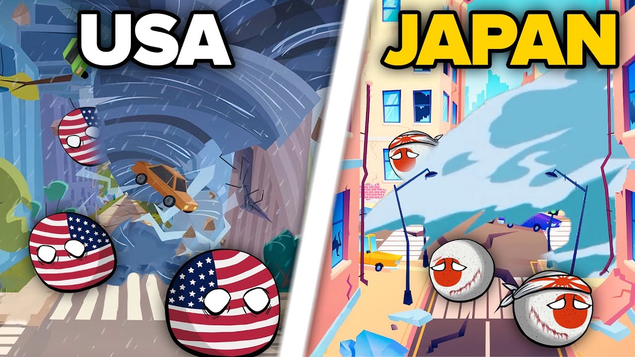 Самые мощные стихийные бедствия в Countryballs | Анимация Countryballs