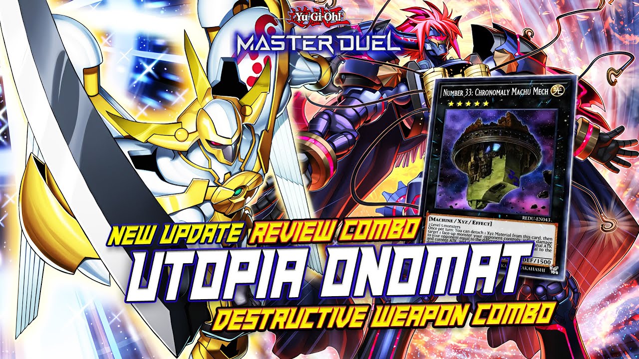 MASTER DUEL - REVIEW COMBO! BANLIST FORGOT THIS CARD! UTOPIA ONOMAT DECK WITH ANCIENT WEAPONS
