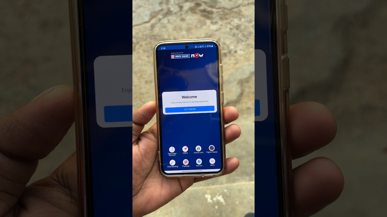 How To Log In HDFC Mobile Banking App #shorts #hdfc