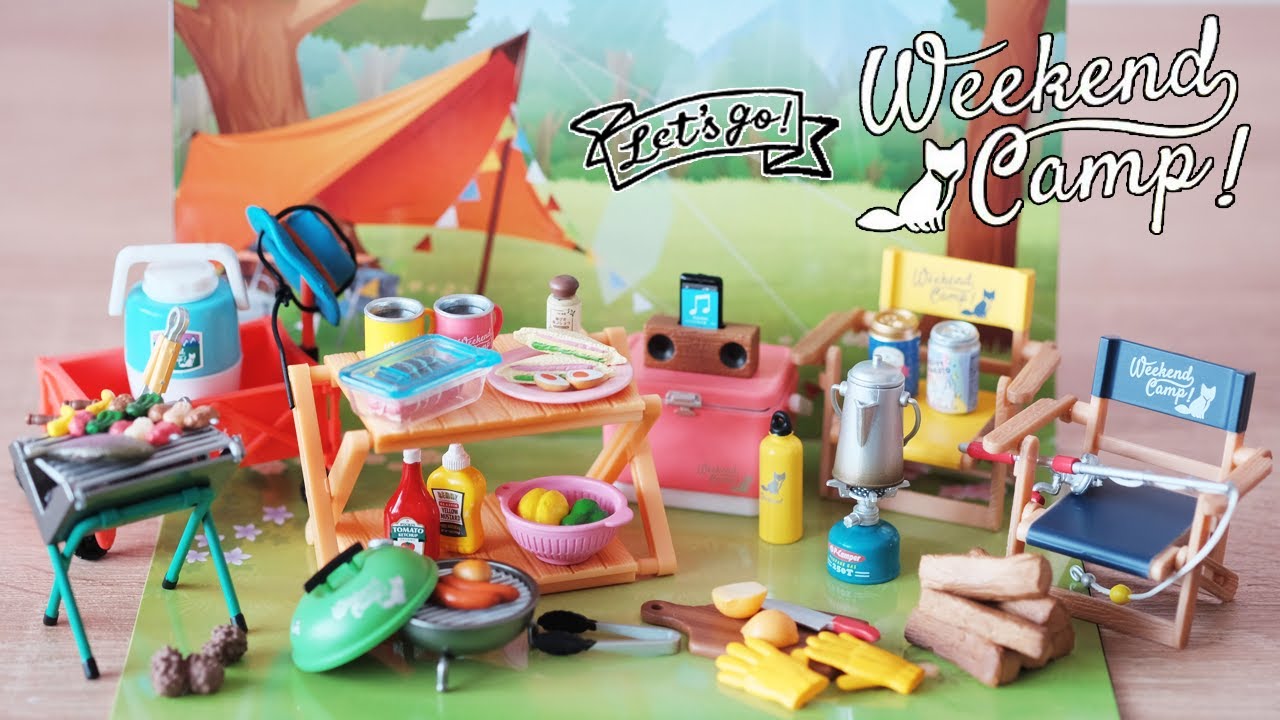 RE-MENT || UNBOXING Let's Go! Weekend Camp! - Miniature Land