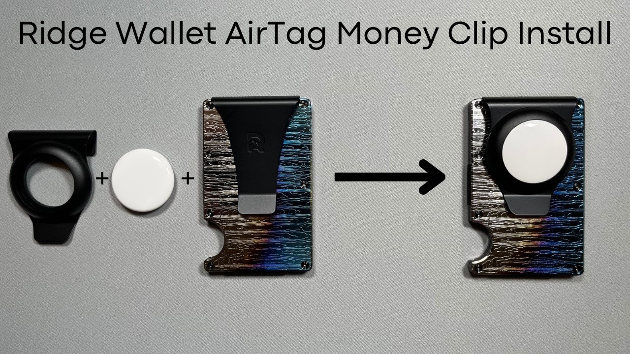 Ridge Wallet AirTag Money Clip Install