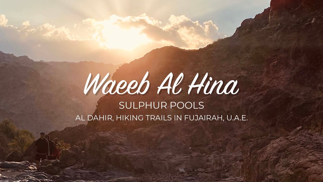 Sulphur Lake in Fujairah, an hour drive from Dubai, United Arab Emirates