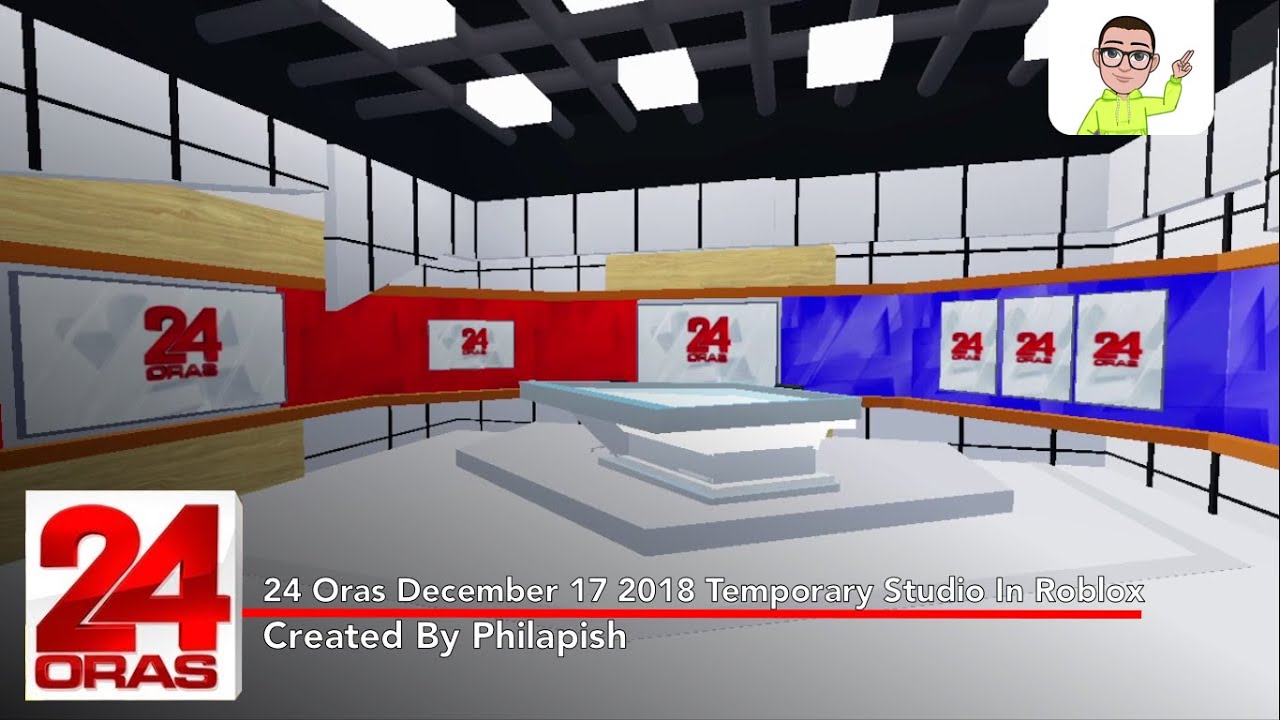24 Oras December 17 2018 Temporary Studio In Roblox
