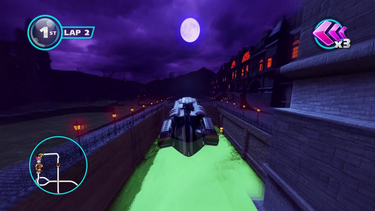 Sonic All-Stars Racing Transformed: Graveyard Gig - Shadow Gameplay (4K 60FPS)