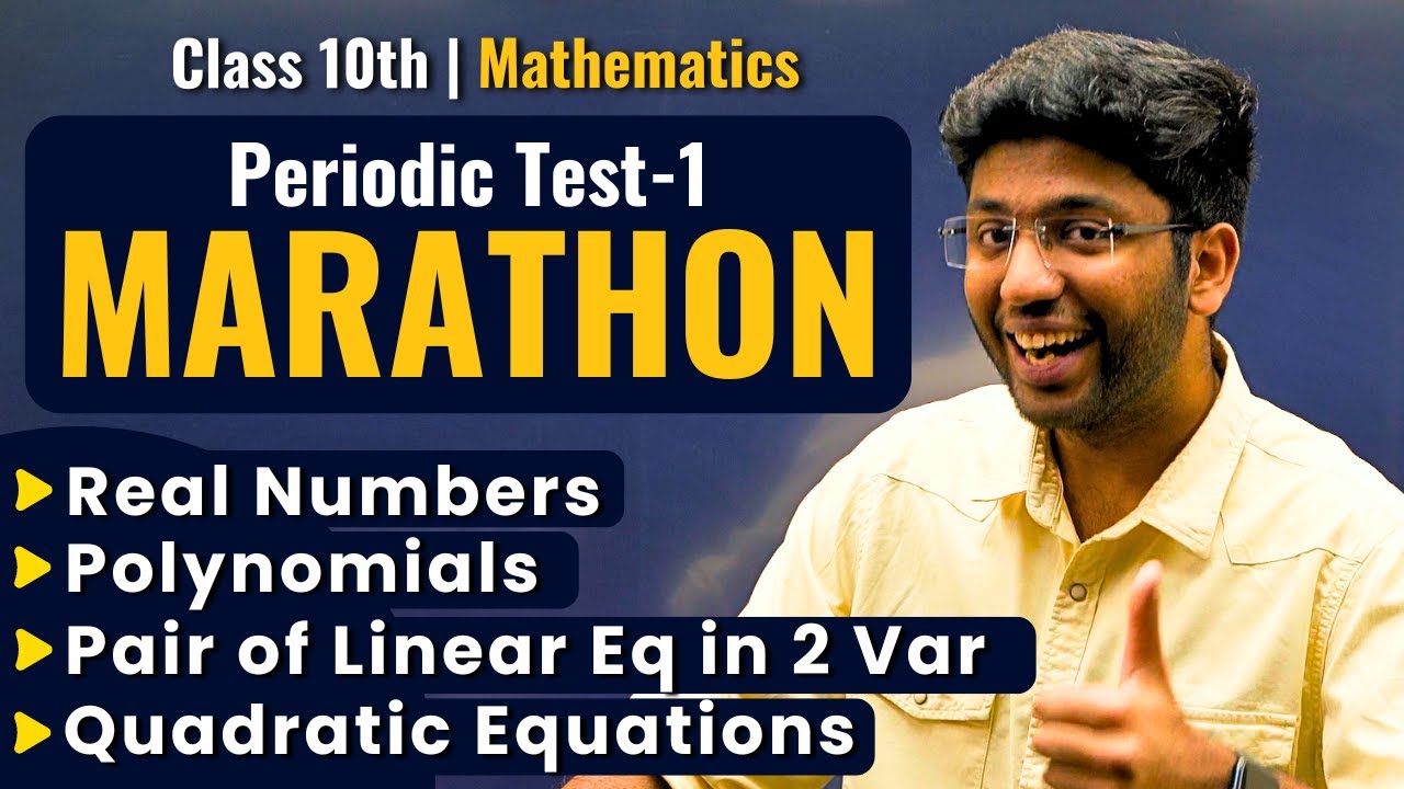 Class 10th- Maths Periodic Test Marathon 🔥 | Shobhit Nirwan
