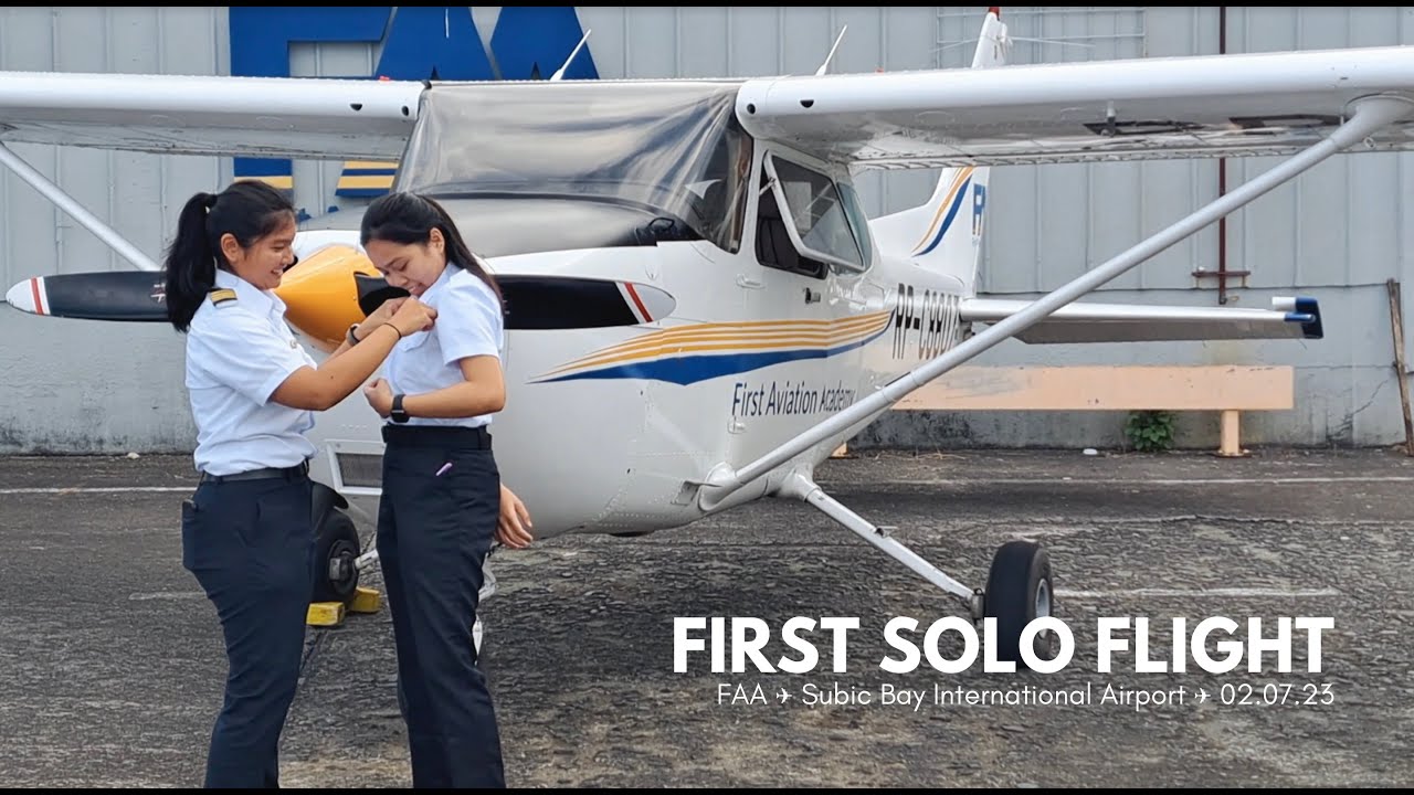 my first solo flight ✈︎ C-172 | first aviation academy