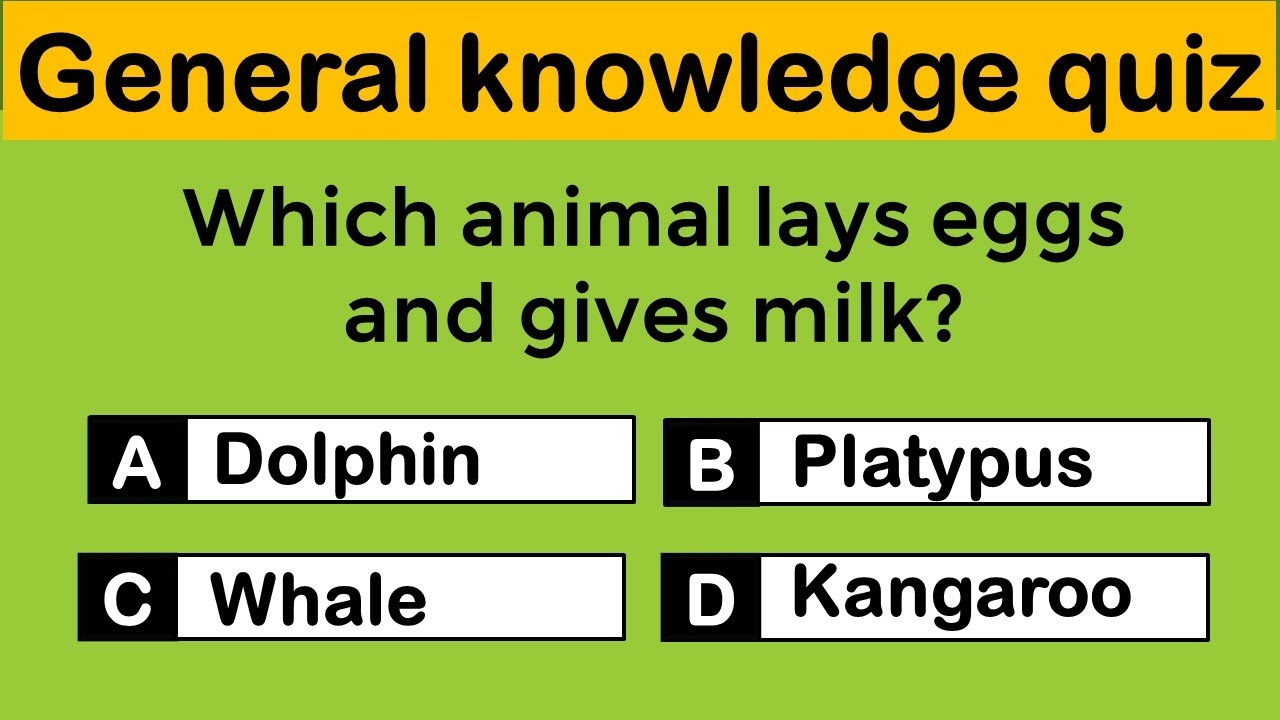 General Knowledge Challenge for the day