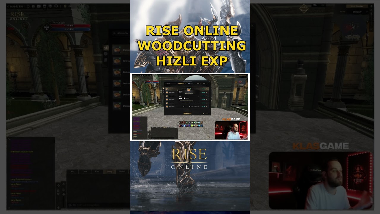 RİSE ONLİNE WOODCUTTİNG İLE HIZLI EXP KASMA