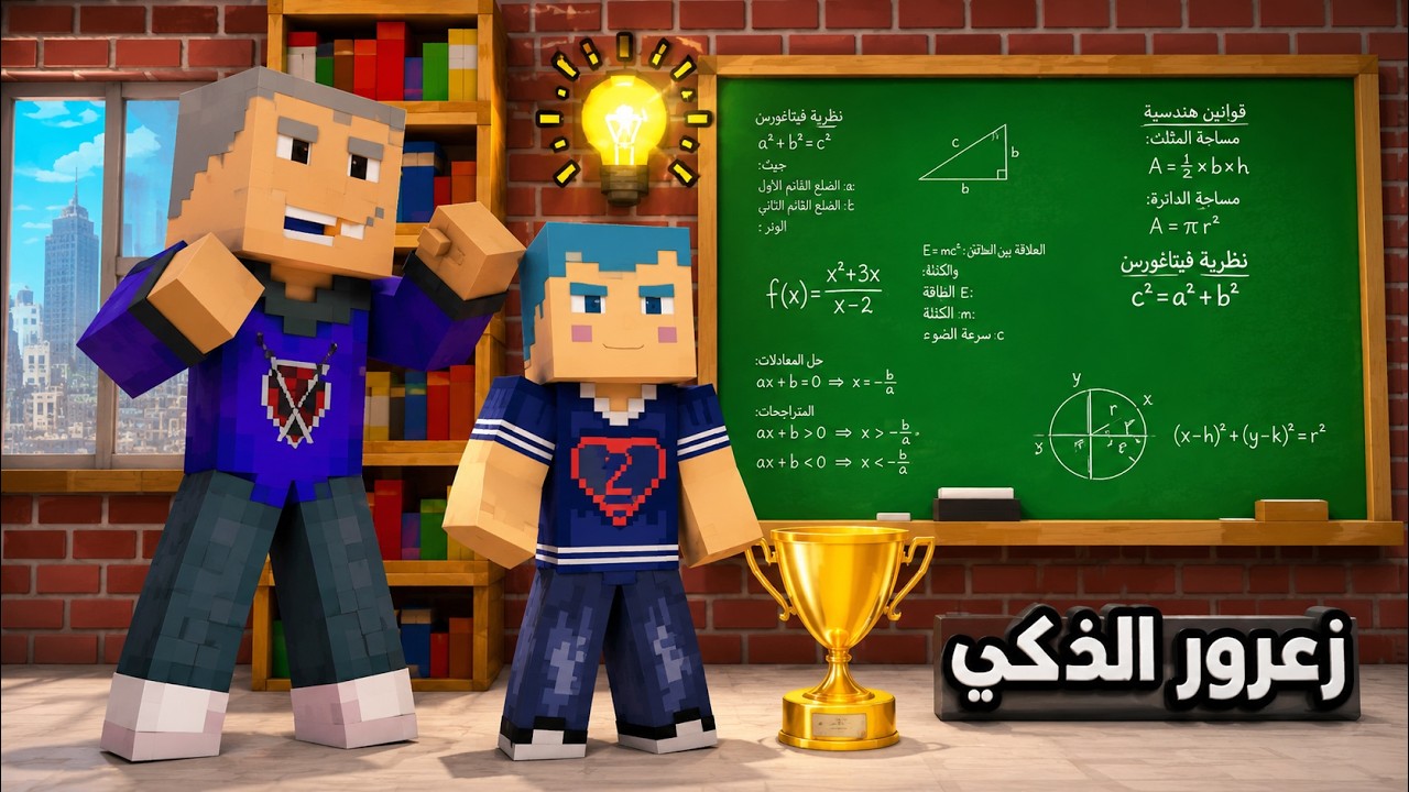 فلم ماين كرافت : زعرور المشاكس اذكى طفل في العالم 🔥😱