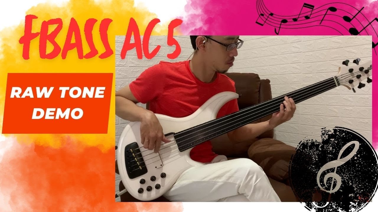 F BASS AC5 Transparent White - RAW TONE