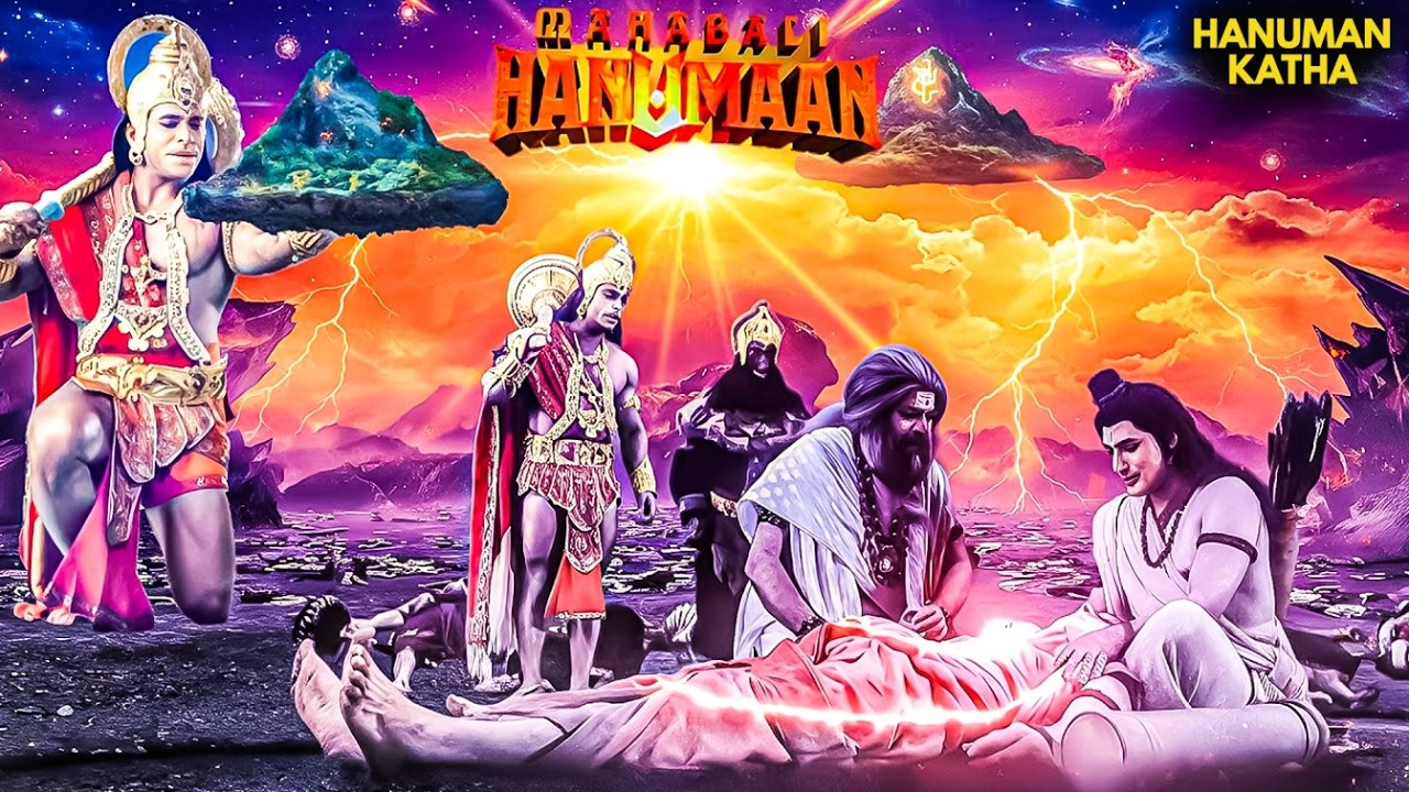 दुनागिरी पर्वत उठाकर लंका की ओर बढ़े पवनपुत्र! | Sankatmochan Mahabali Hanuman #hanumankatha