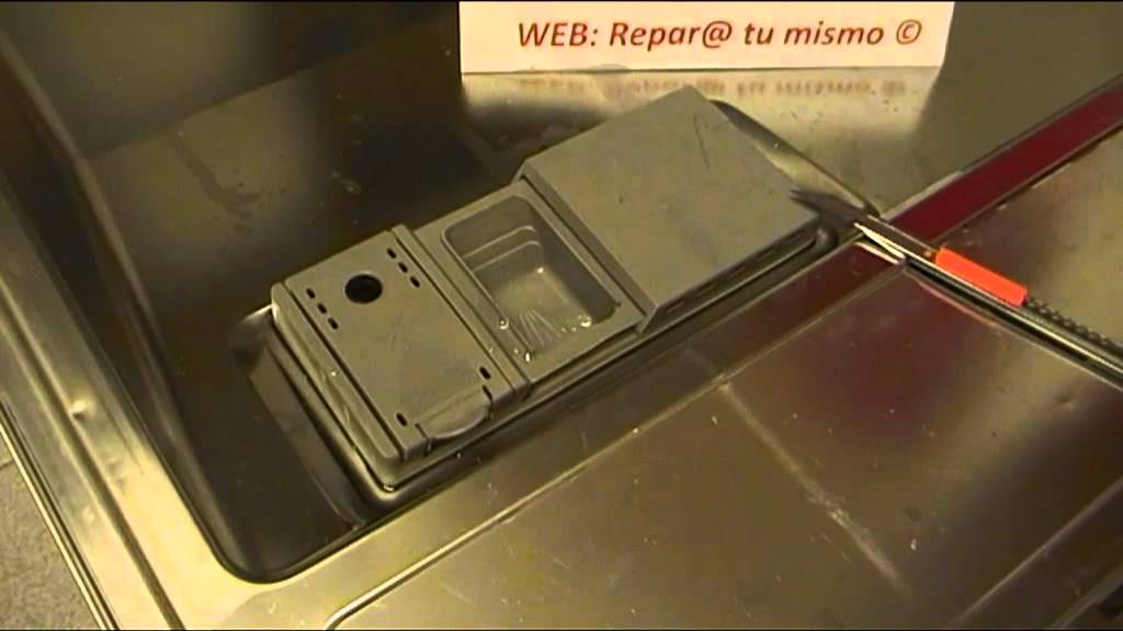 COMO REPARAR LA TAPA DE DETERGENTE DE UN  LAVAVAJILLAS BALAY Y BOSCH