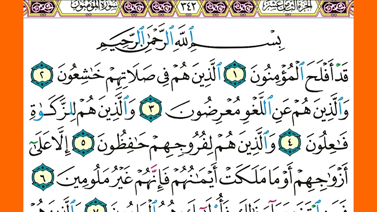 سورة المؤمنون  كاملة الشيخ محمد صديق المنشاوي