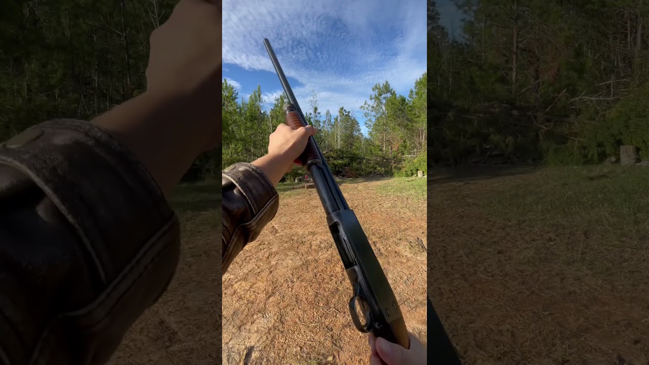 Ithaca Model 37 Loads and Ejects From the Same Hole #shotgun #oldguns