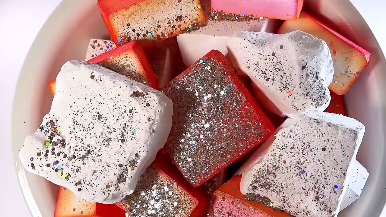 Jumbo Dyed + fresh gymchalk blocks crush comp ASMR 