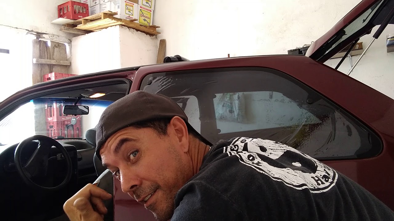 Colocar insul film gol vidro lateral basculantet