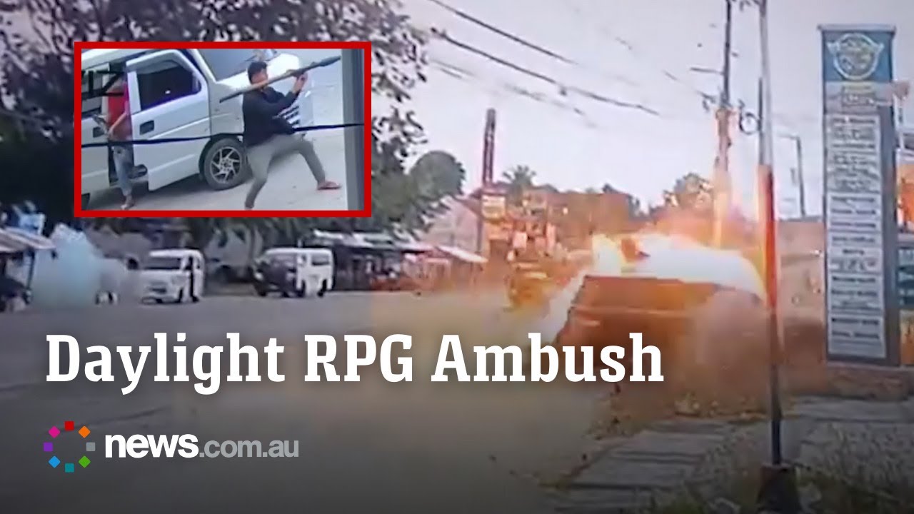 Crazy footage shows brazen RPG attack on Philippine mayor