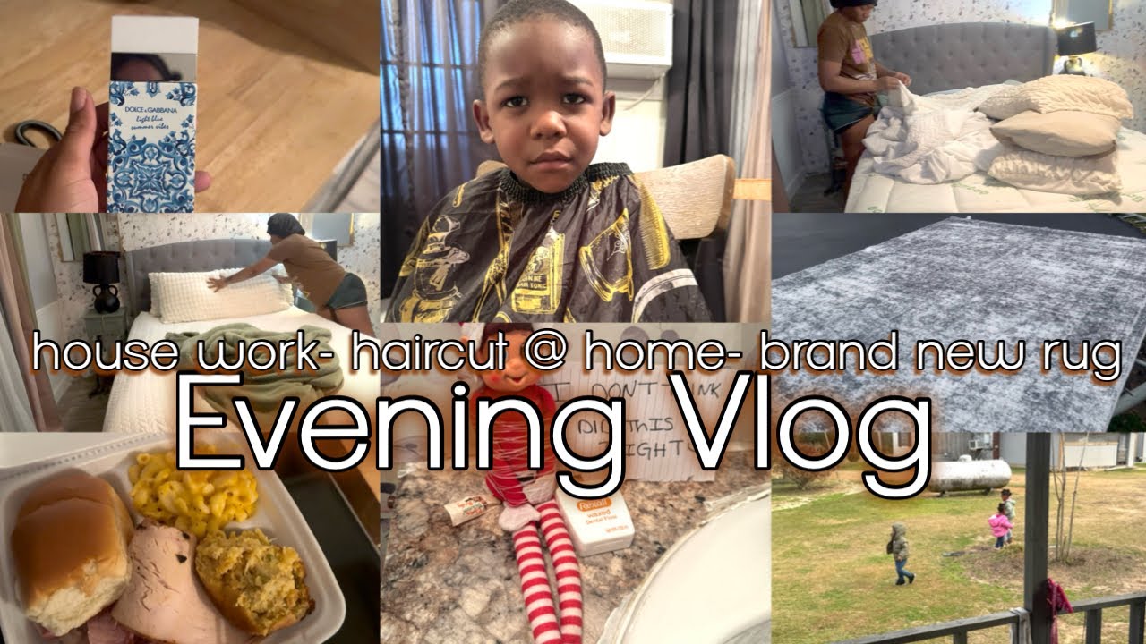 spend the evening with us+ check out my rug+ Jerry cut Kash hair this time 😩| CleoshaaaJ