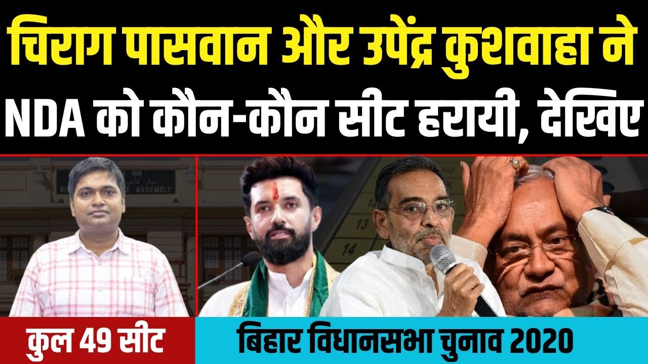 Debansu Prabhat Report : Chirag, Upendra Kushwaha ने NDA को कौन-कौन हराया देखिए ।Bihar Election 2020