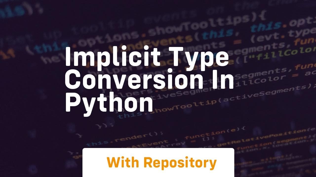 implicit type conversion in python