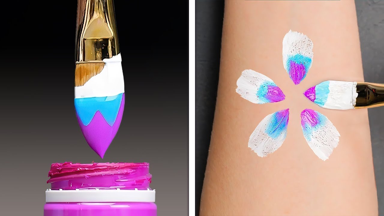 Spaßige Kunsttechniken für Anfänger | 🎨 Malideen & Zeichentricks! ✏️ 5 Minuten Tricks