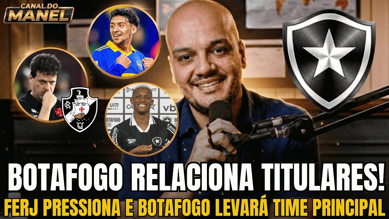 🚨 🚨 🚨 LIVE: BOTAFOGO SEDE À PRESSÃO DA FERJ: MAIS TITULARES VÃO PARA O JOGO (Botafogo x Vasco)