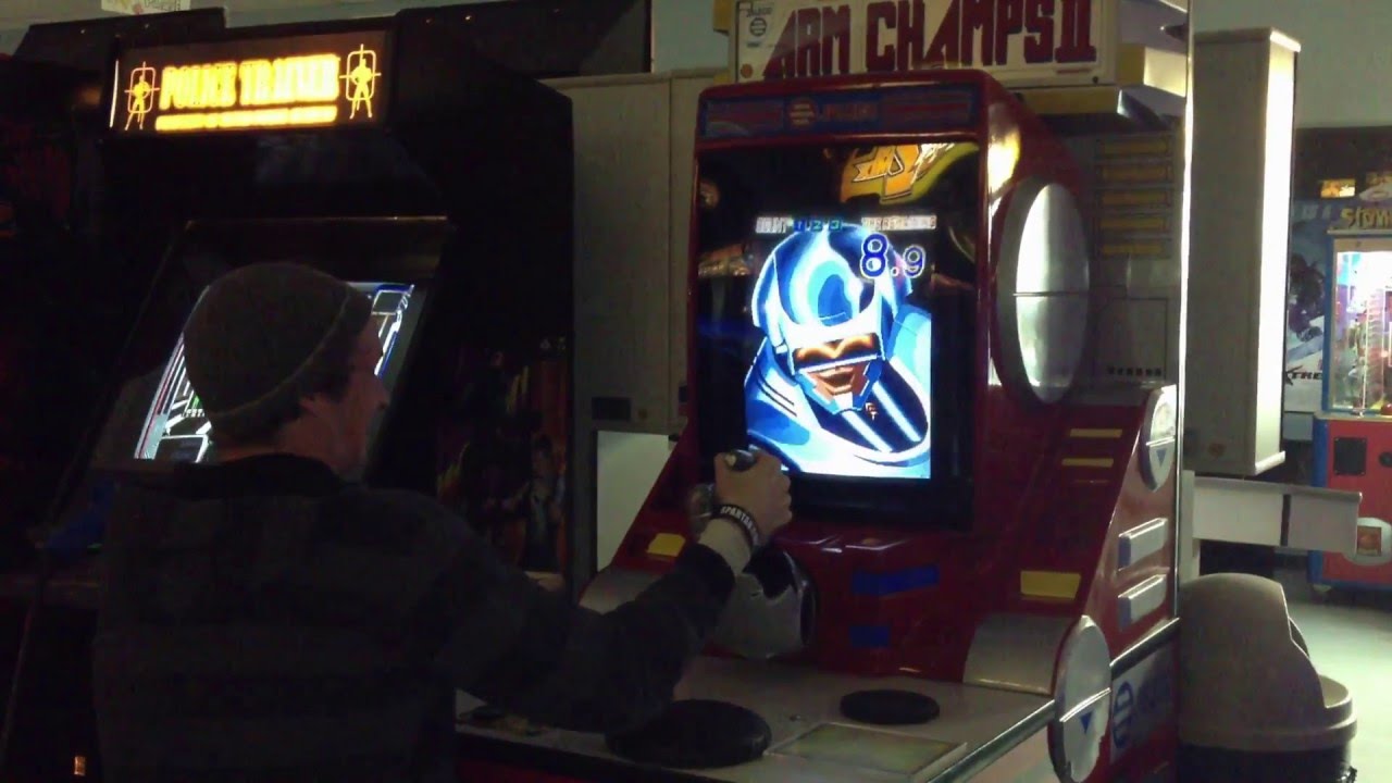 [Arm Champs II Arcade] Arm Wrestling Gameplay (James Games, Upland, California)