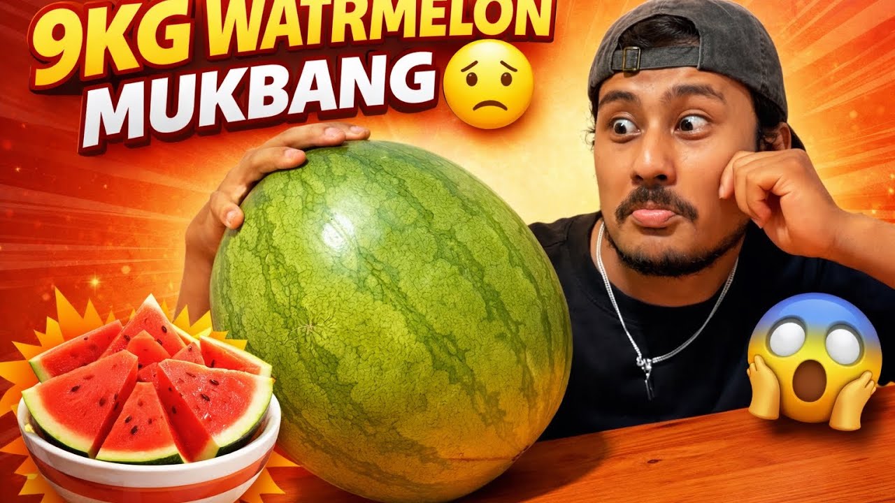 9KG WATERMELON CHALLENGE 🍉🔥 | Can One Person Finish This?!😥