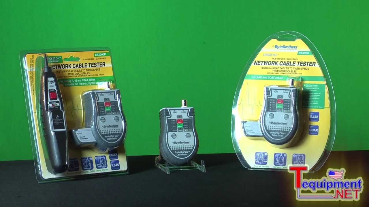 Byte Brothers CTX200 Pocket CAT Ethernet (RJ45) and Coax Cable Tester